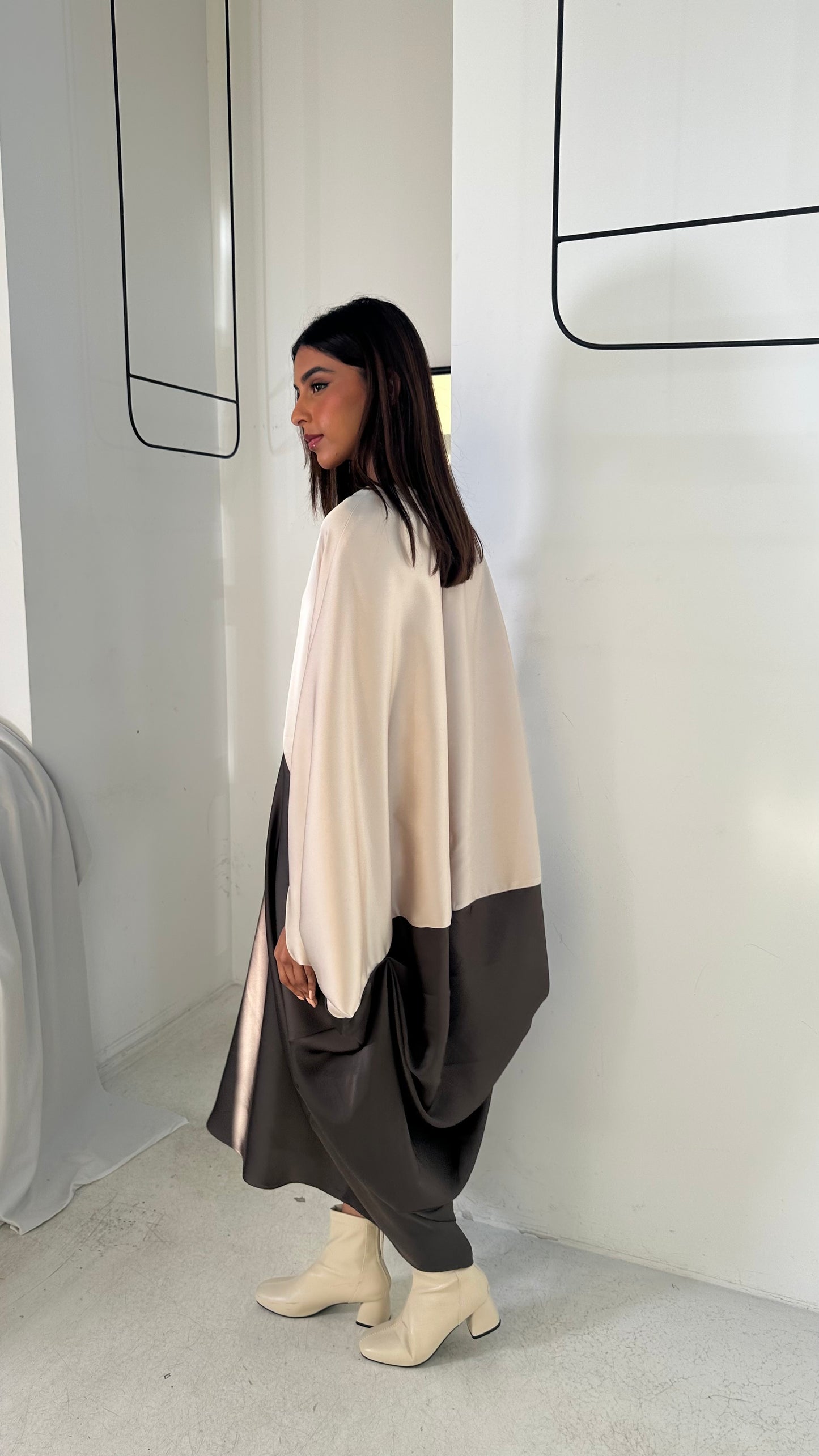 Silk Bicolor Dress