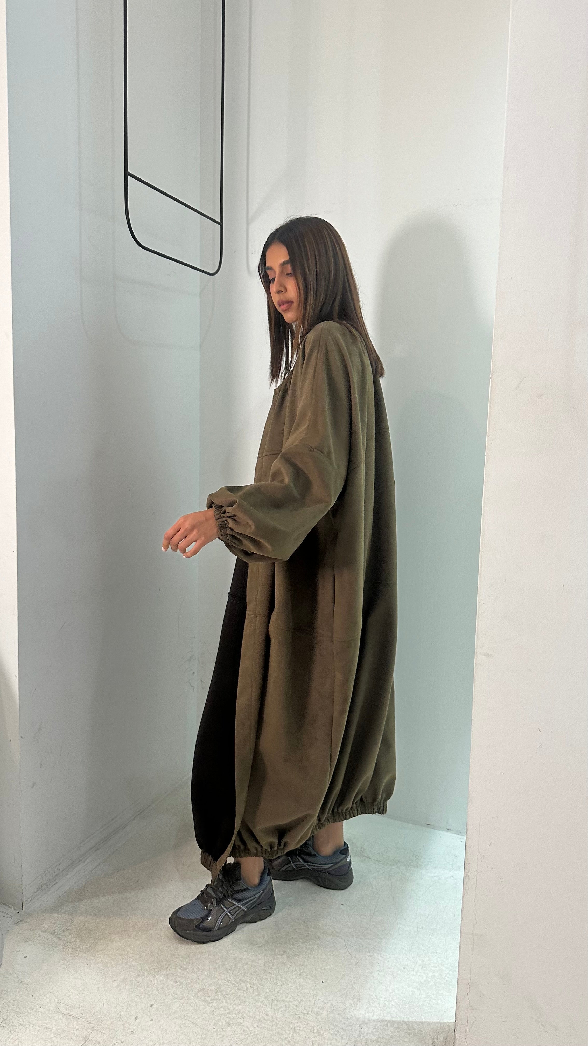 Suede Bisht