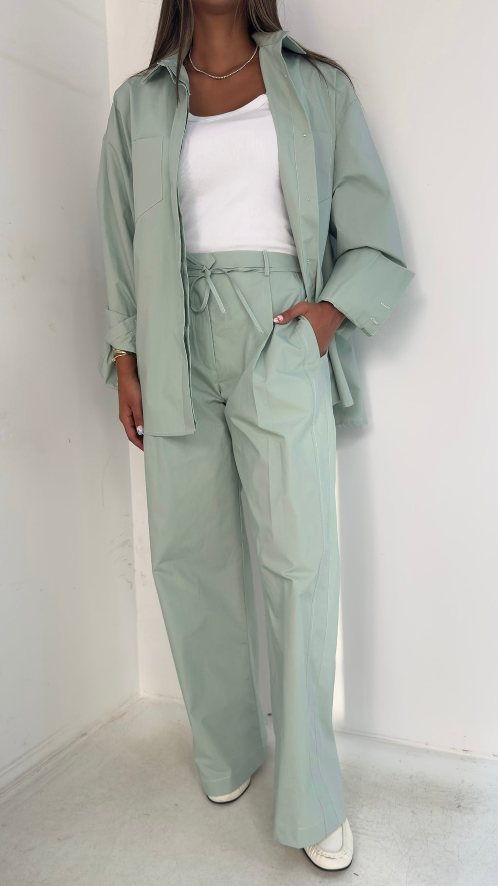 Teal Poplin Set