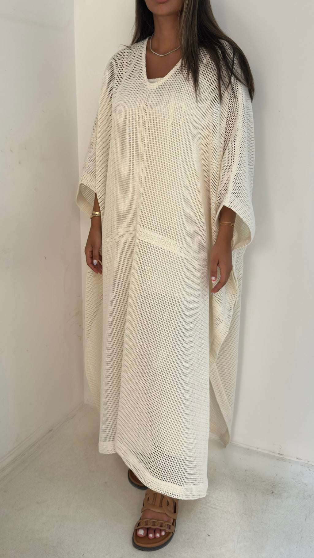 Mesh Cover Up with Inner Dress