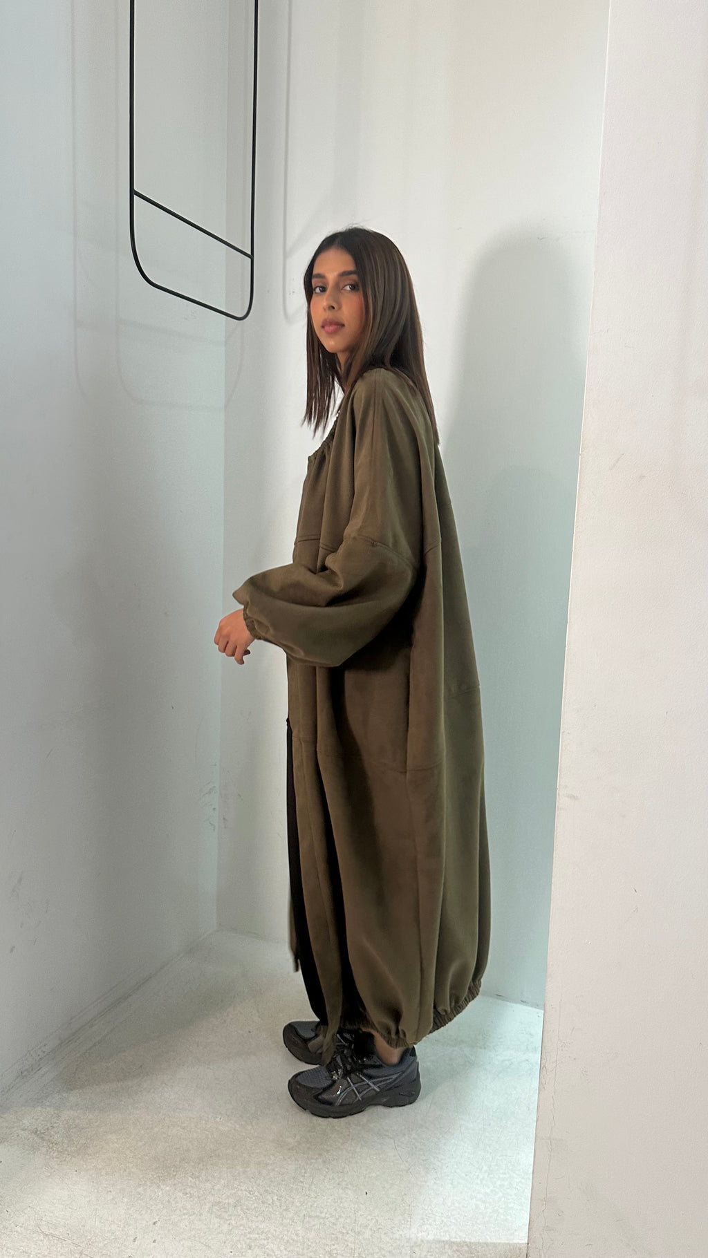 Suede Bisht