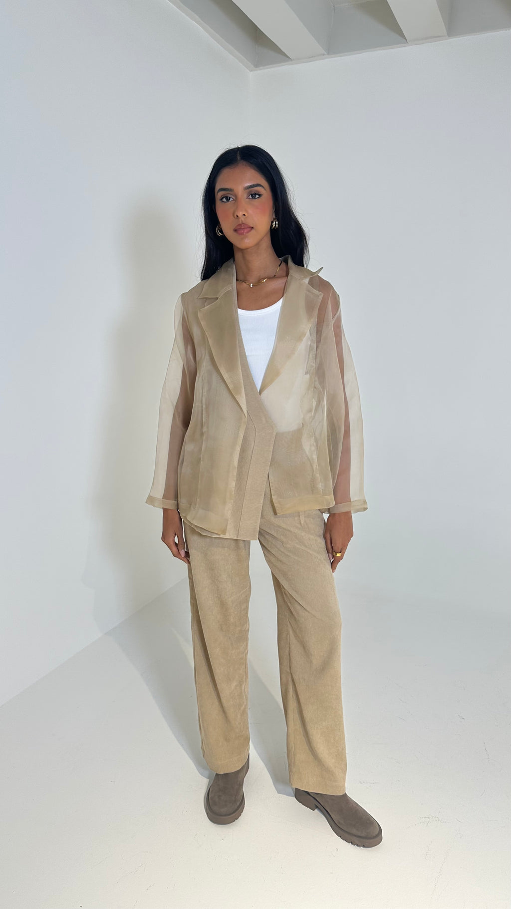 Organza Corduroy Set