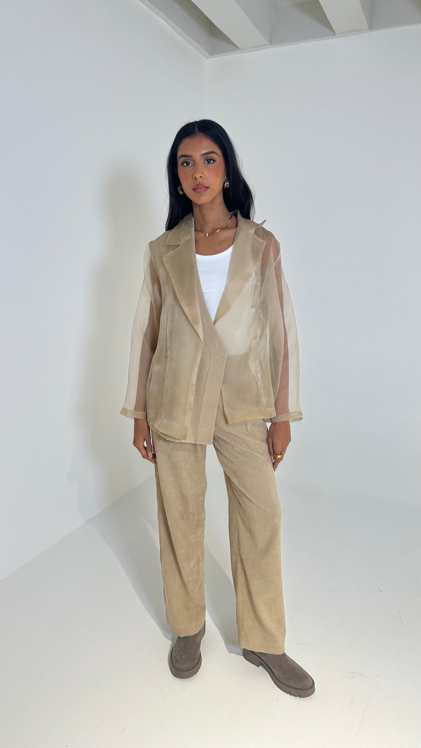 Organza Corduroy Set