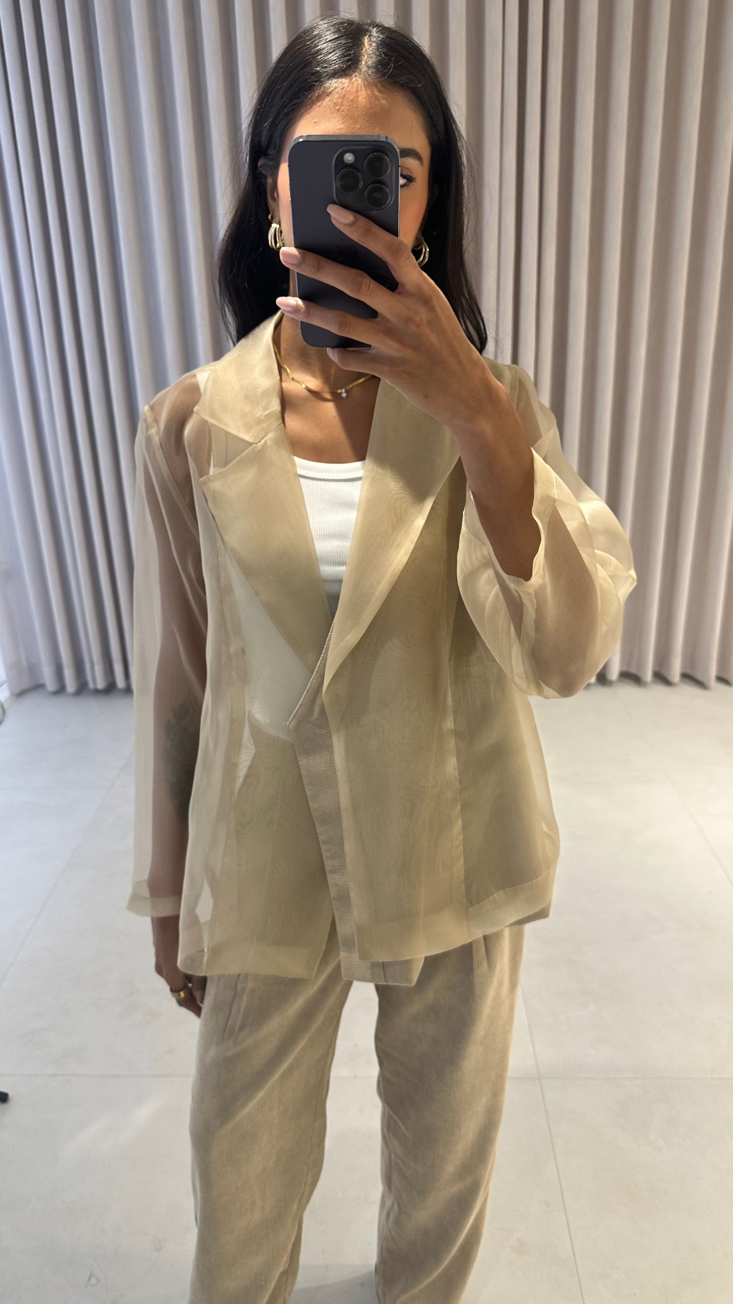 Organza Corduroy Set