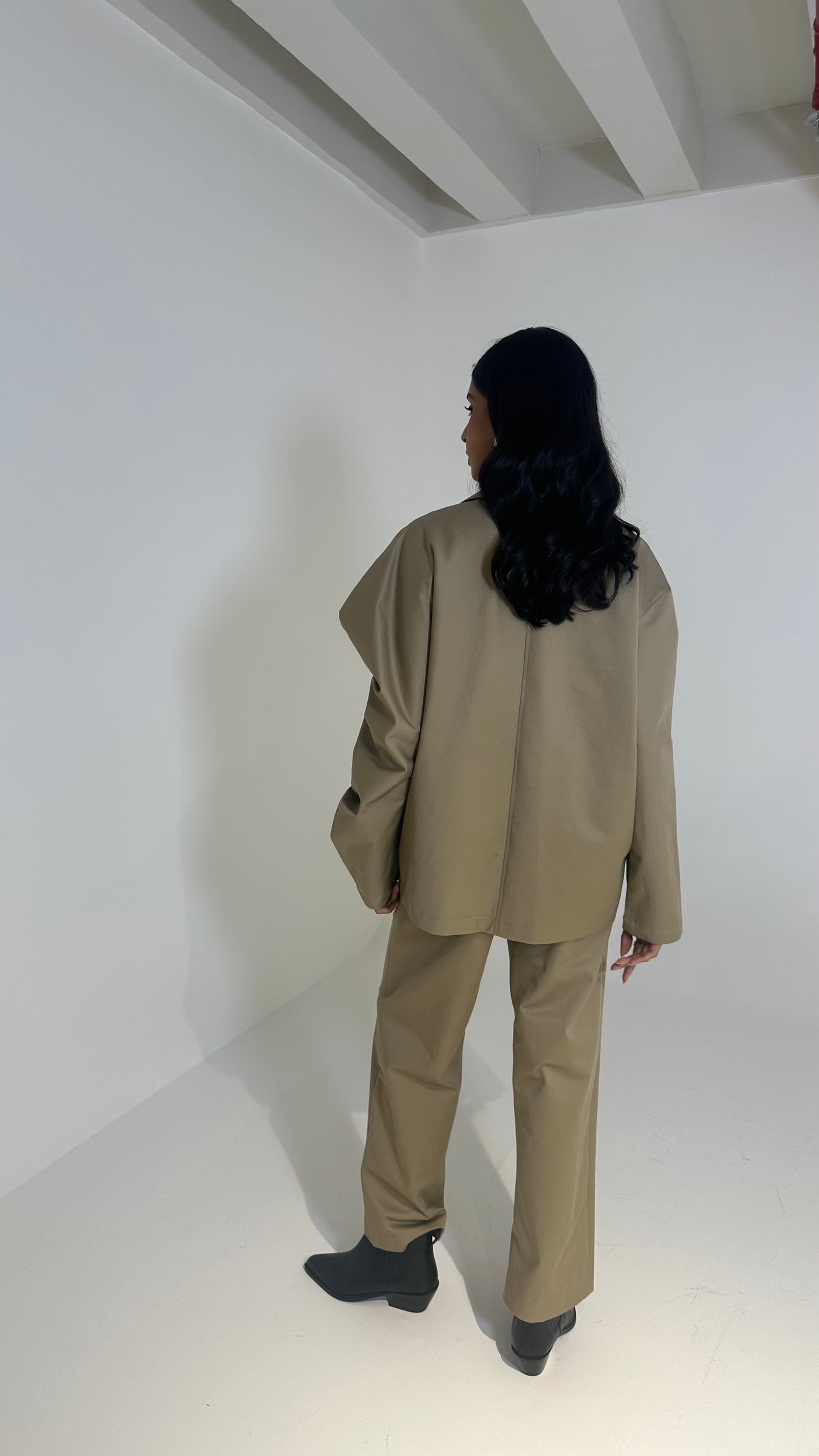 Asymmetrical Beige Set