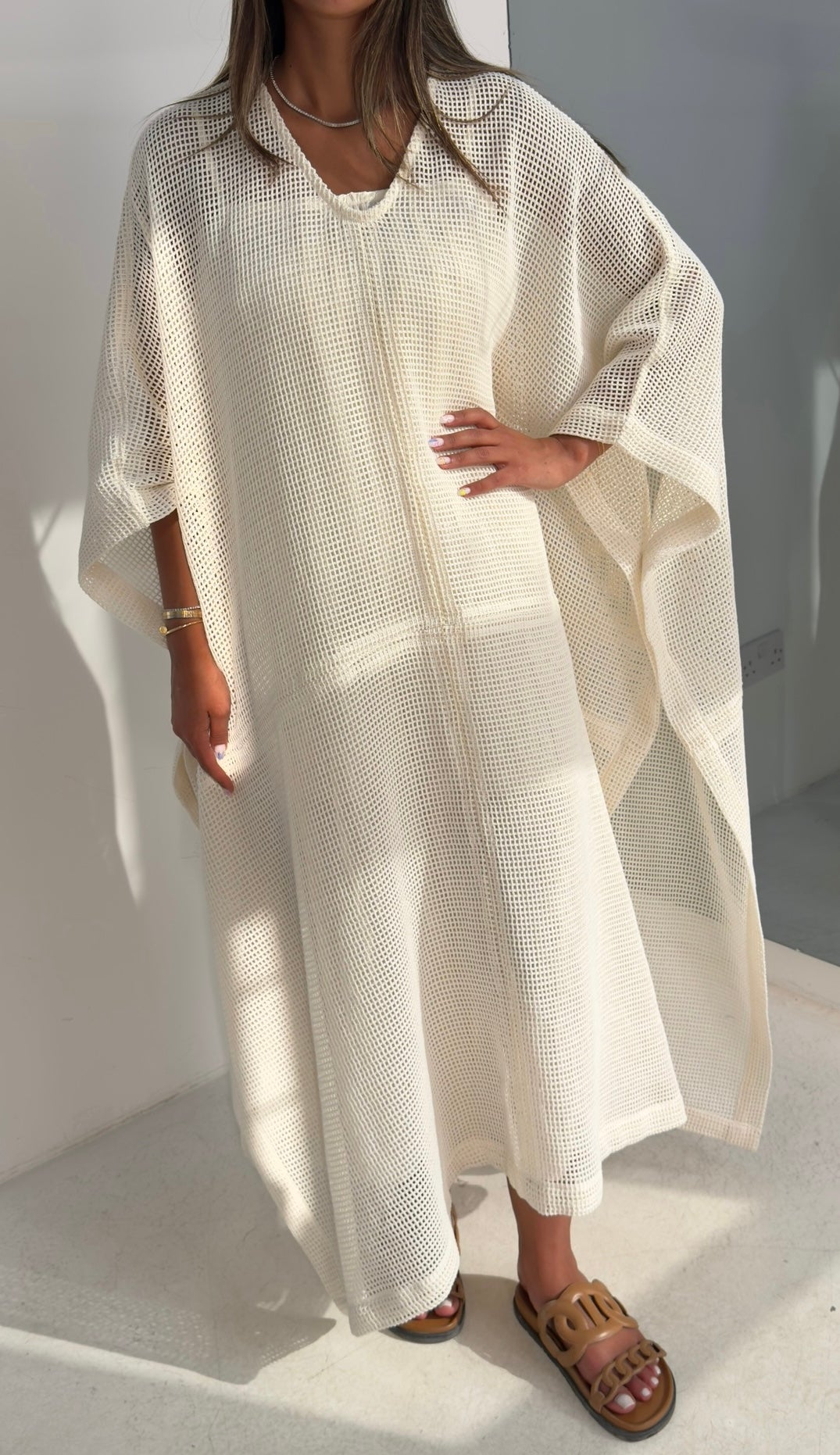 Mesh Cover Up with Inner Dress