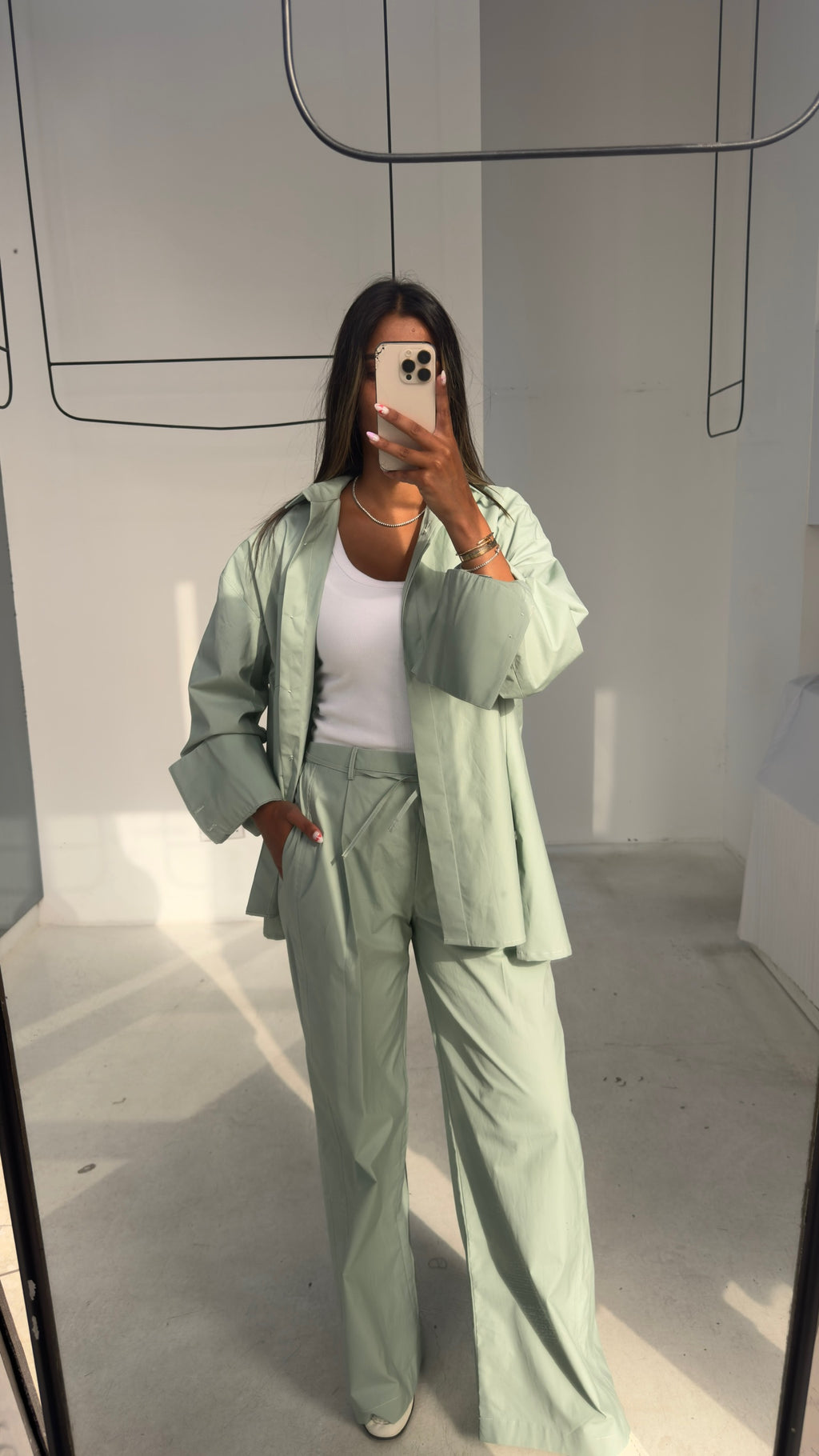 Teal Poplin Set