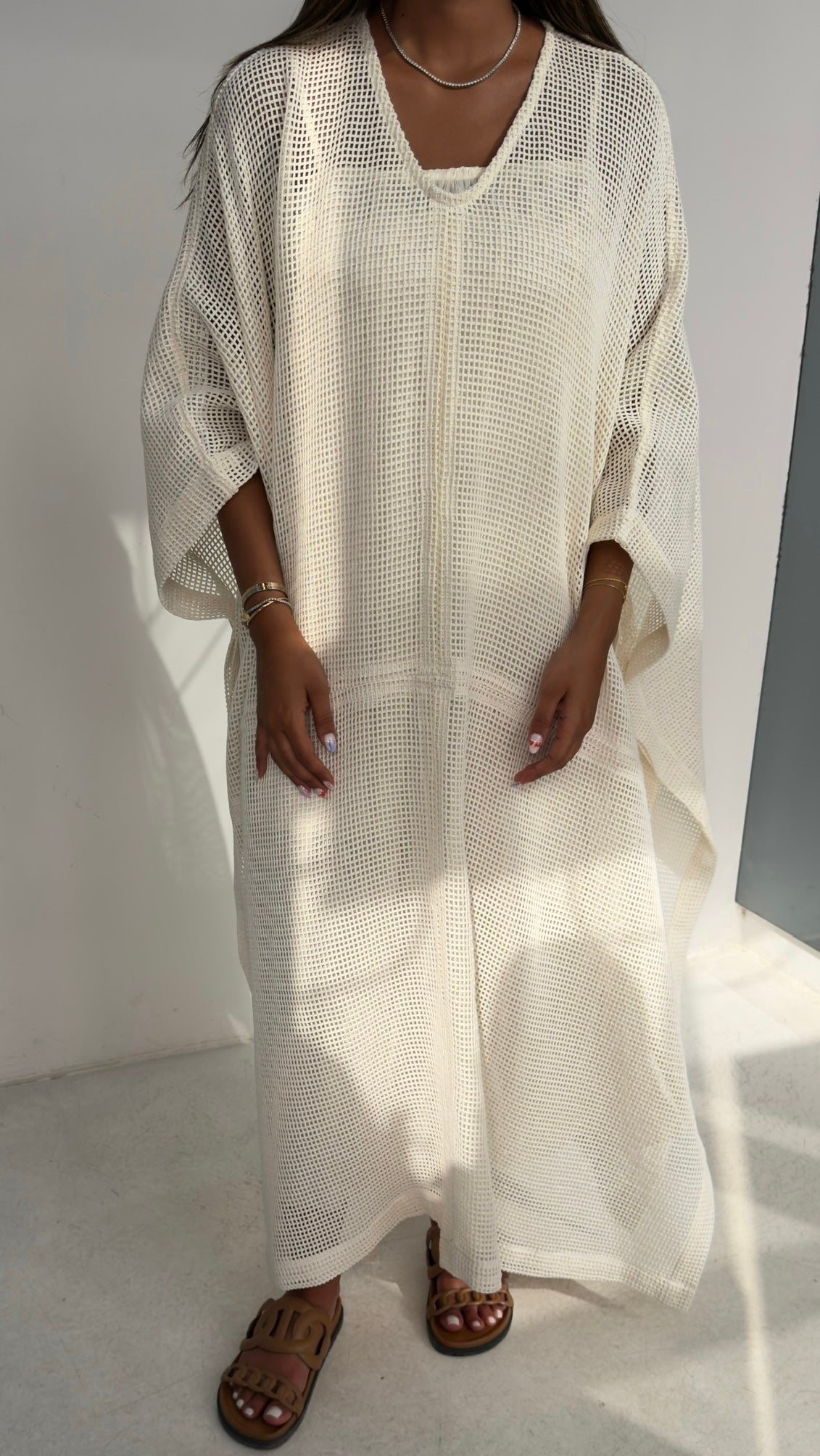 Mesh Cover Up with Inner Dress