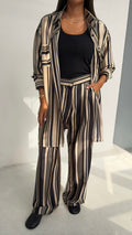 Striped Silk Set