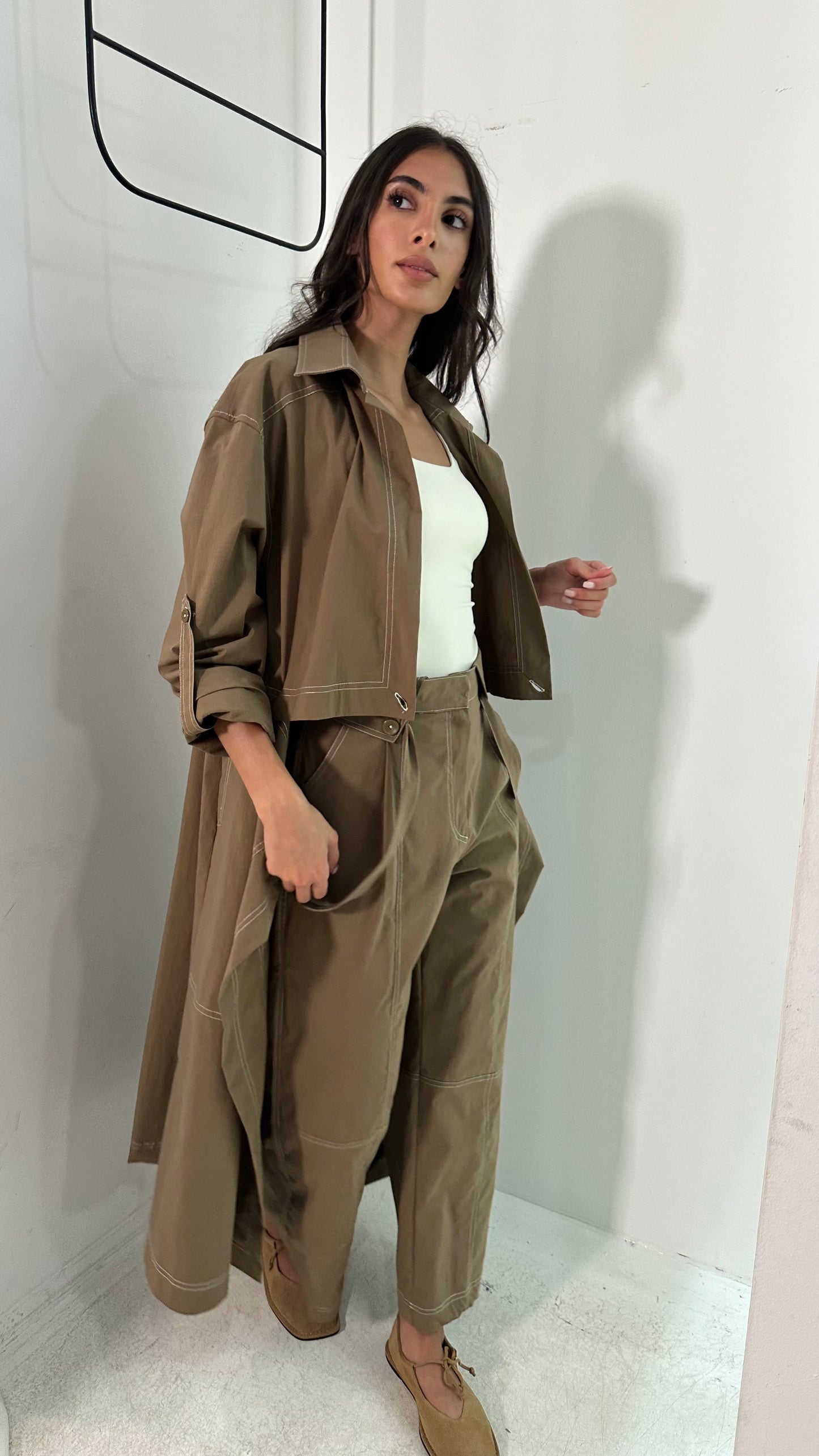 Trench Set (Beige & Khaki)