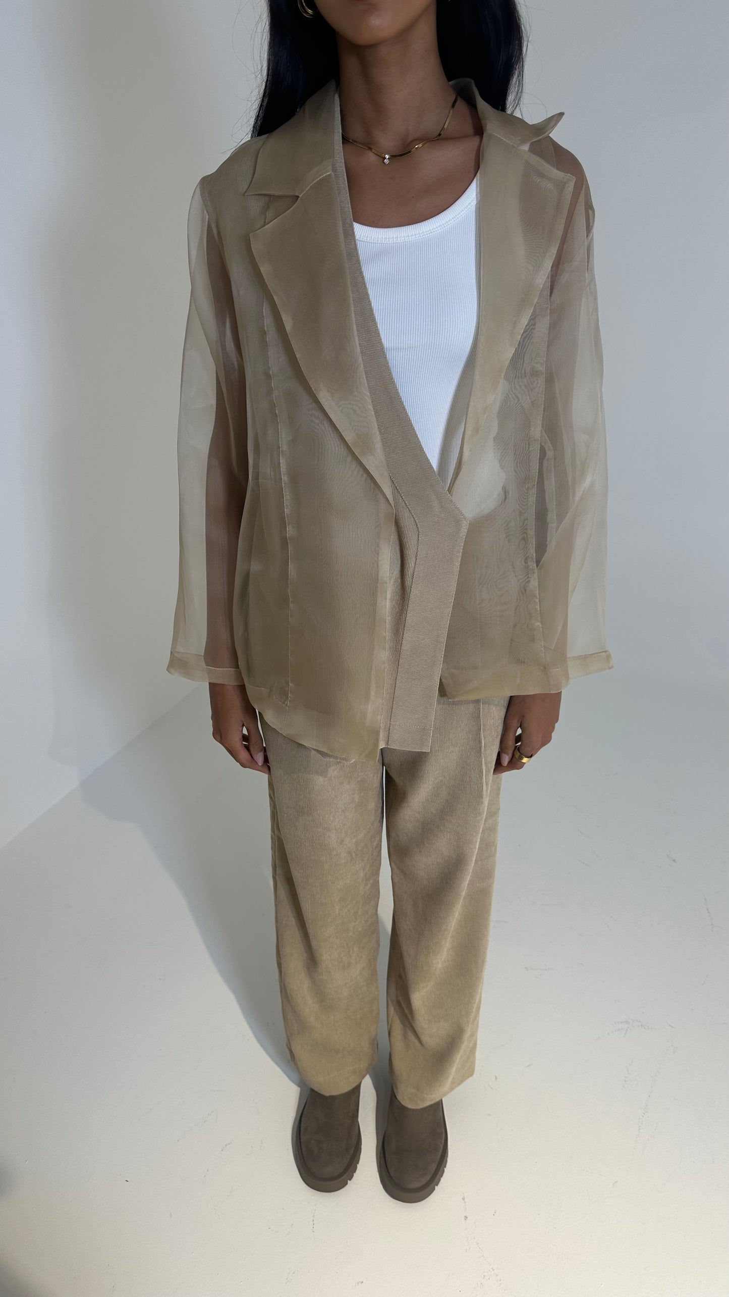 Organza Corduroy Set