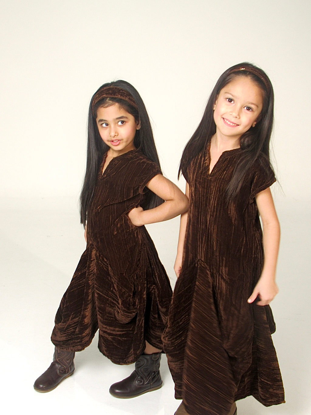 Velvet Dress with Headband