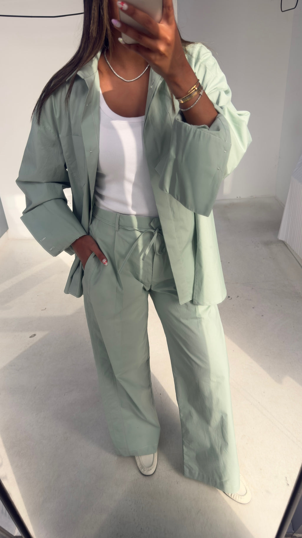 Teal Poplin Set