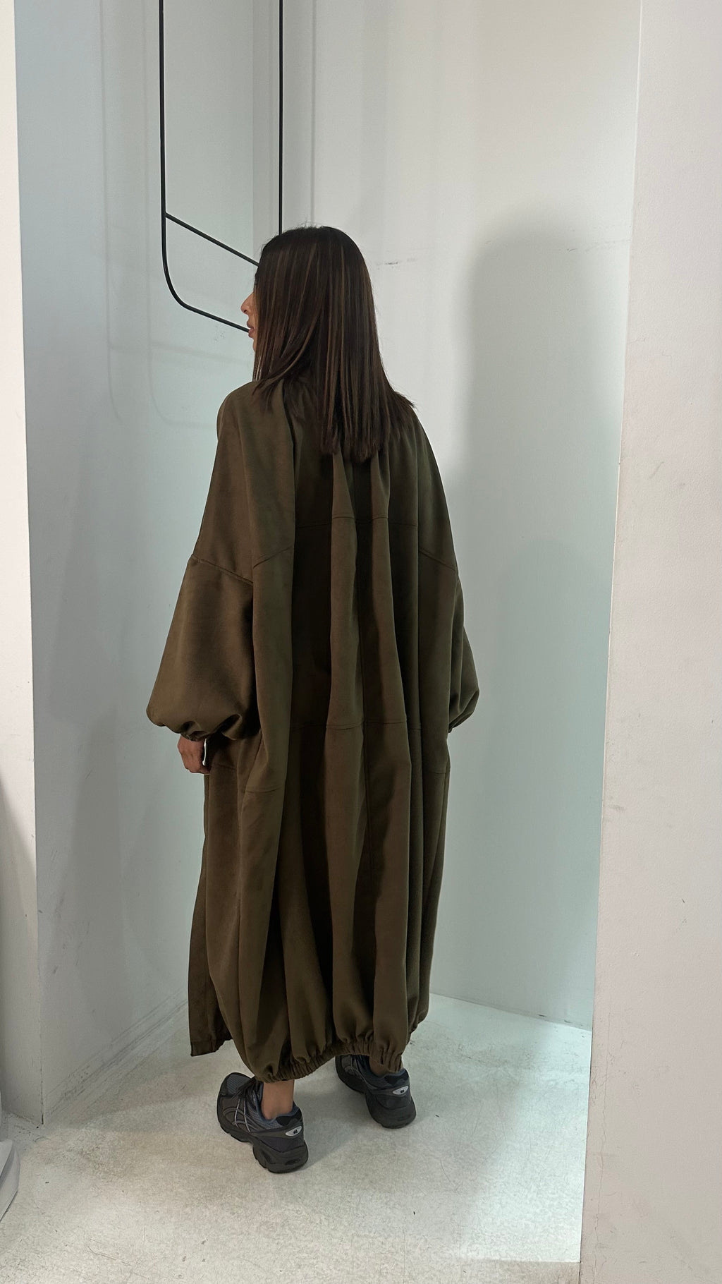 Suede Bisht