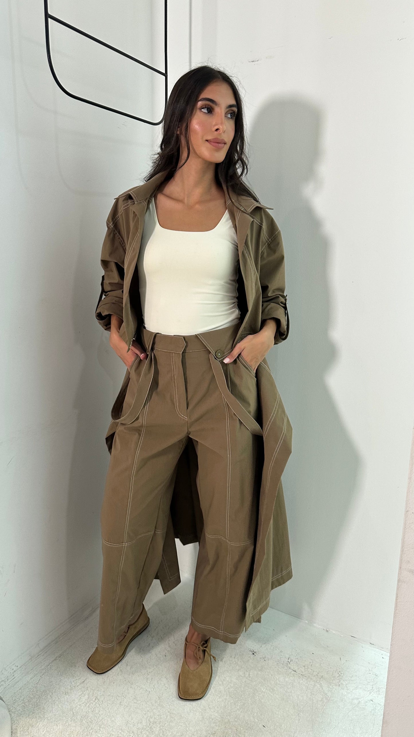 Trench Set (Beige & Khaki)