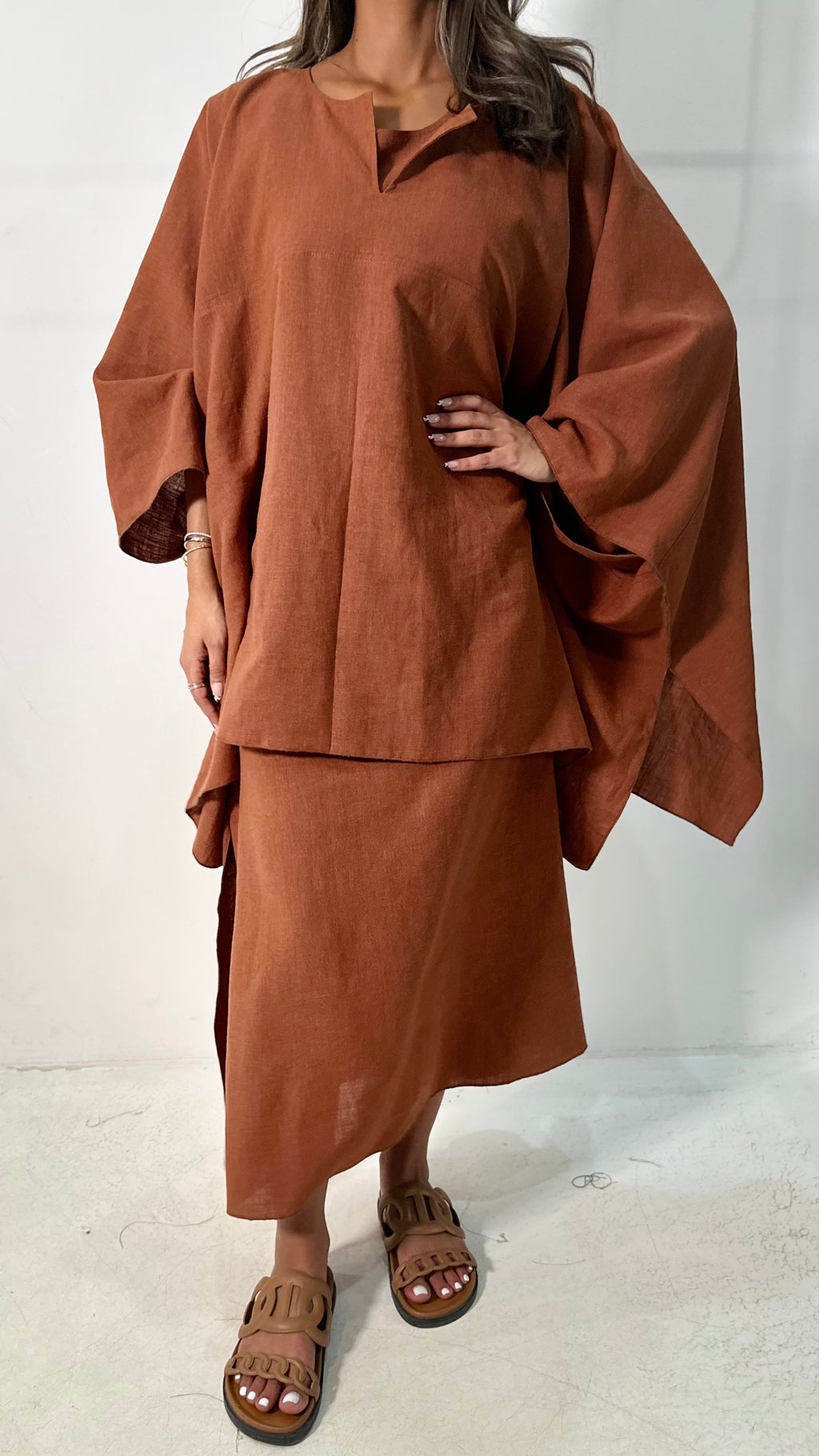 Linen 2 Piece Kaftan