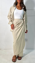 Wrap Skirt & Shirt