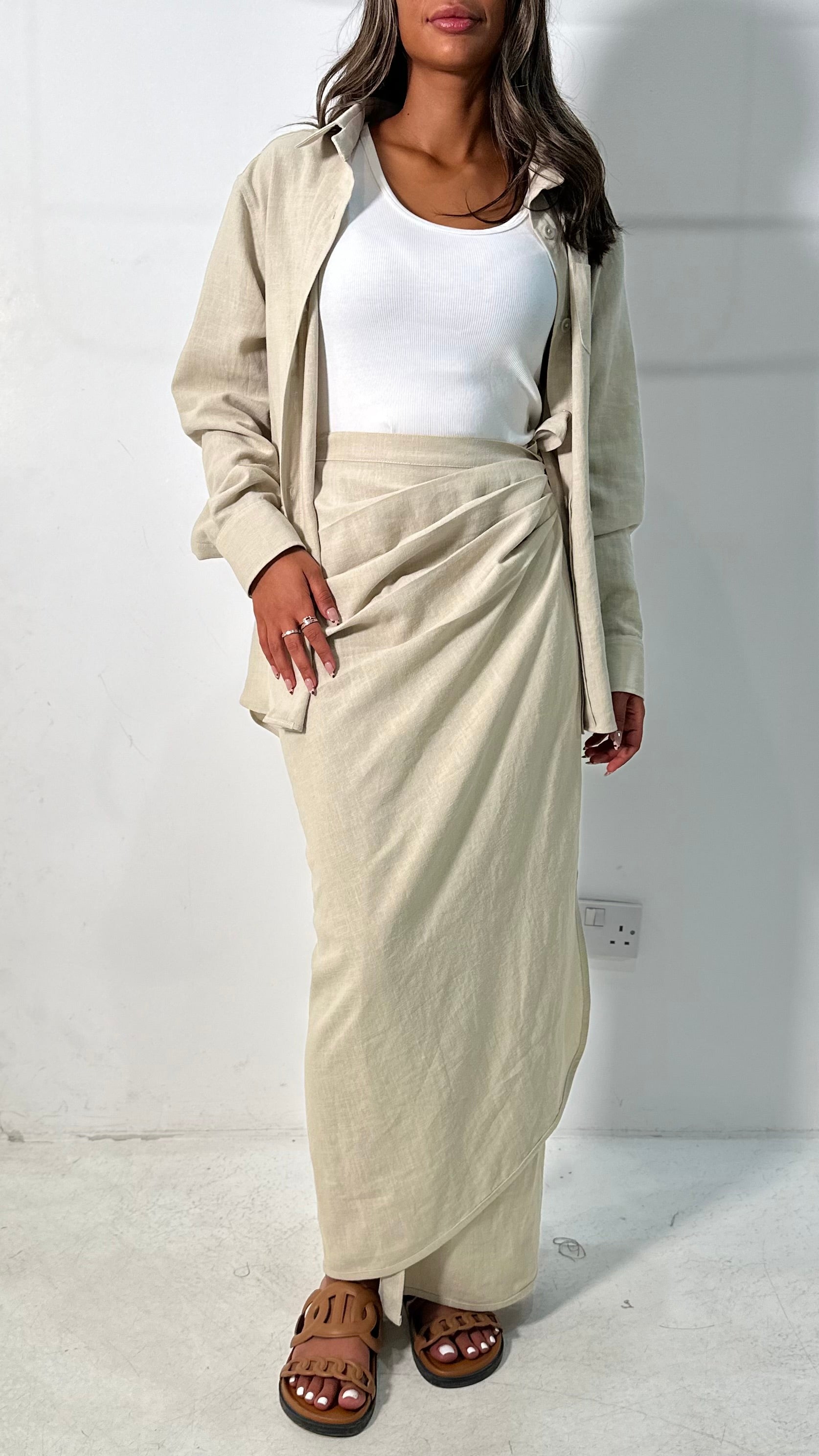 Wrap Skirt & Shirt