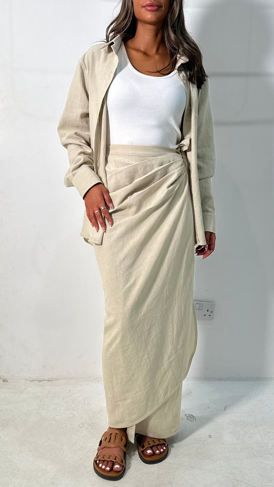 Wrap Skirt & Shirt