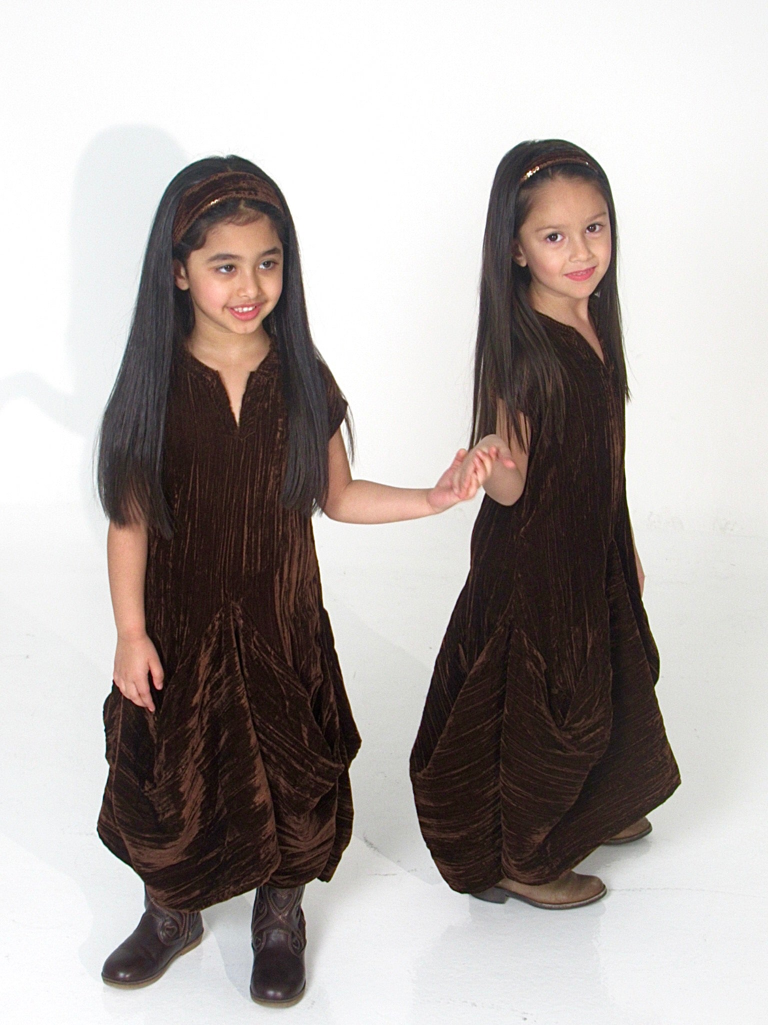 Velvet Dress with Headband