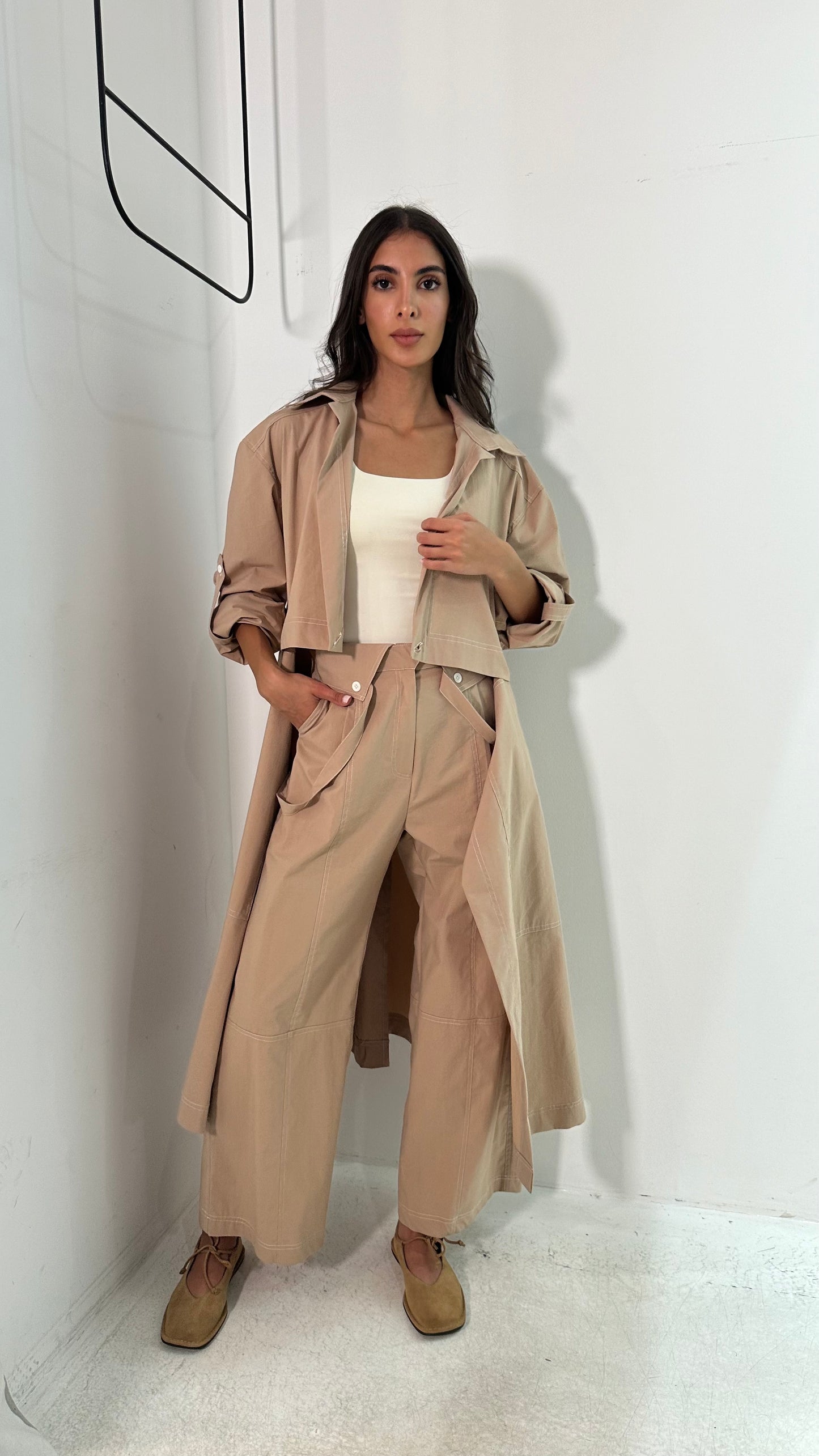 Trench Set (Beige & Khaki)