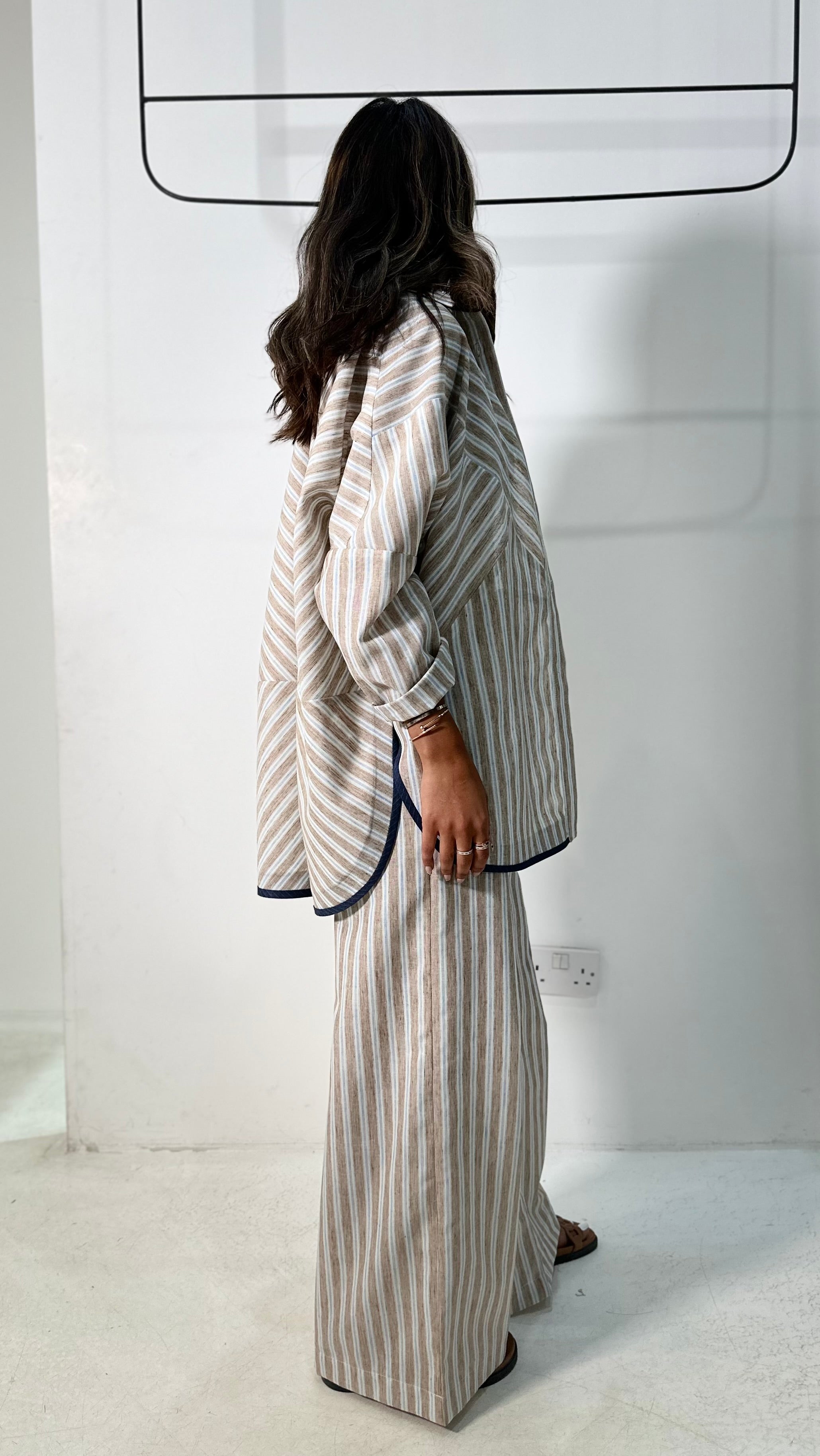 Linen Striped Set