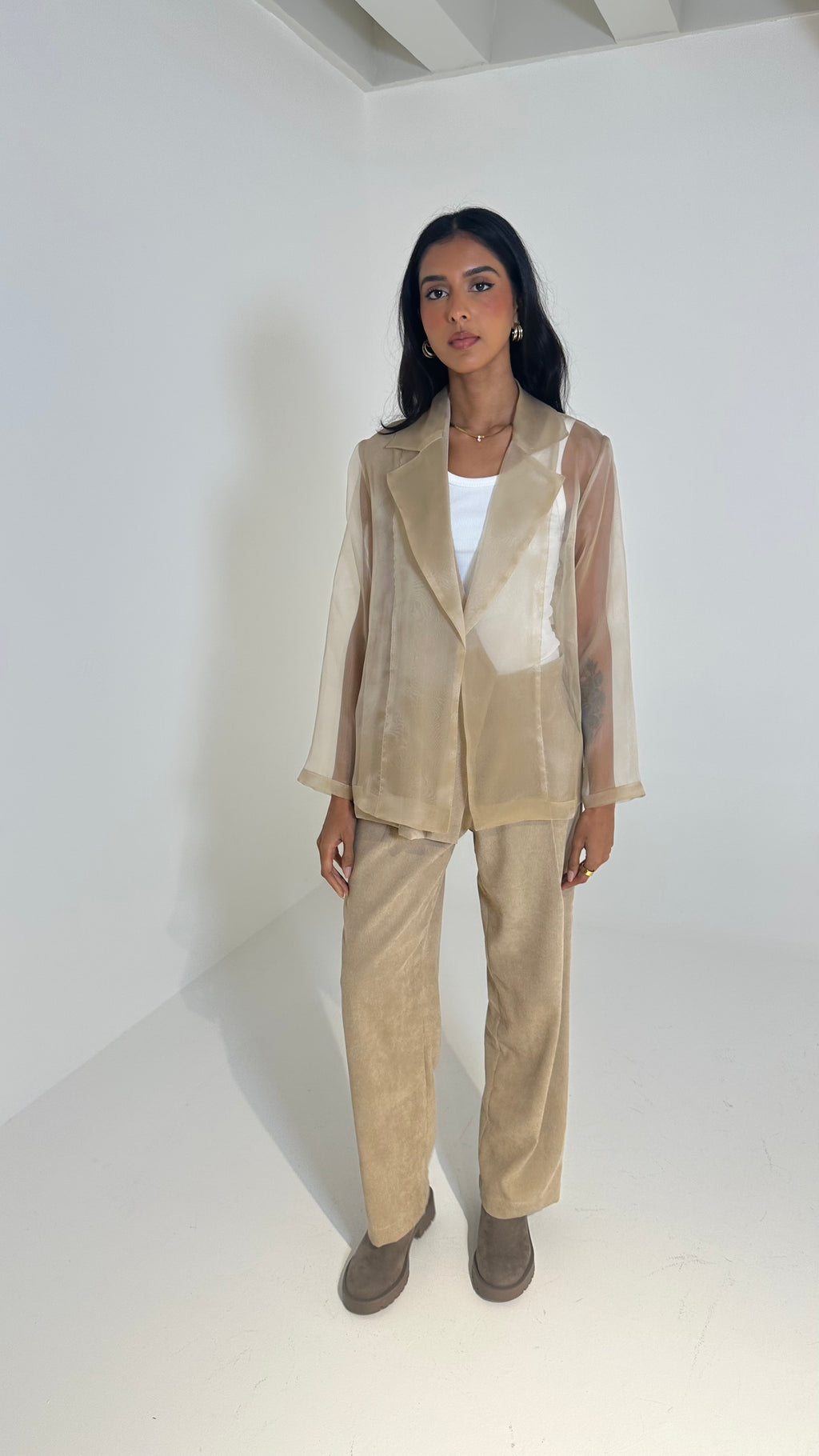 Organza Corduroy Set