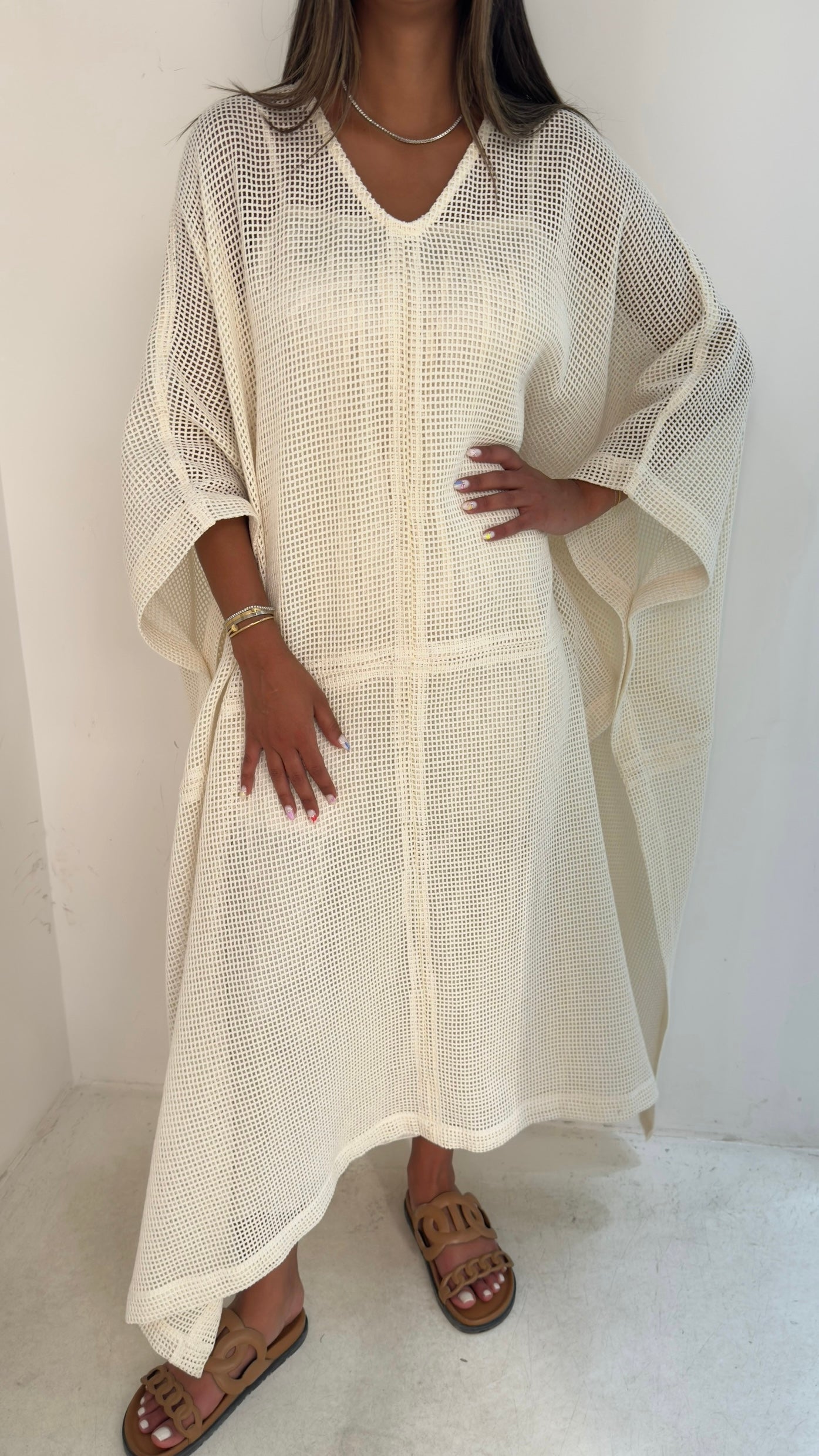 Mesh Cover Up with Inner Dress