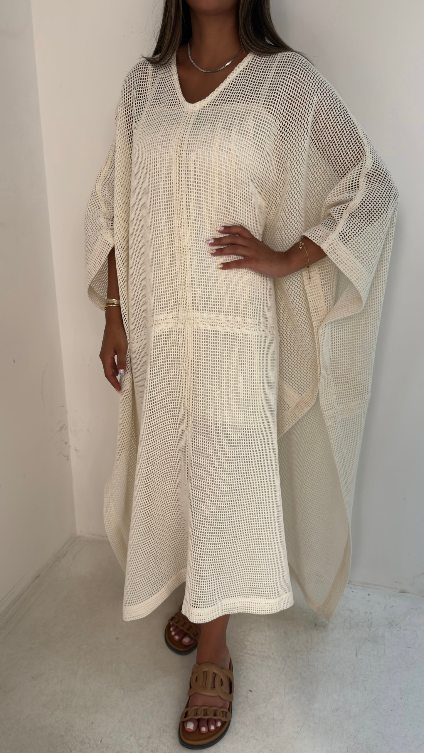 Mesh Cover Up with Inner Dress