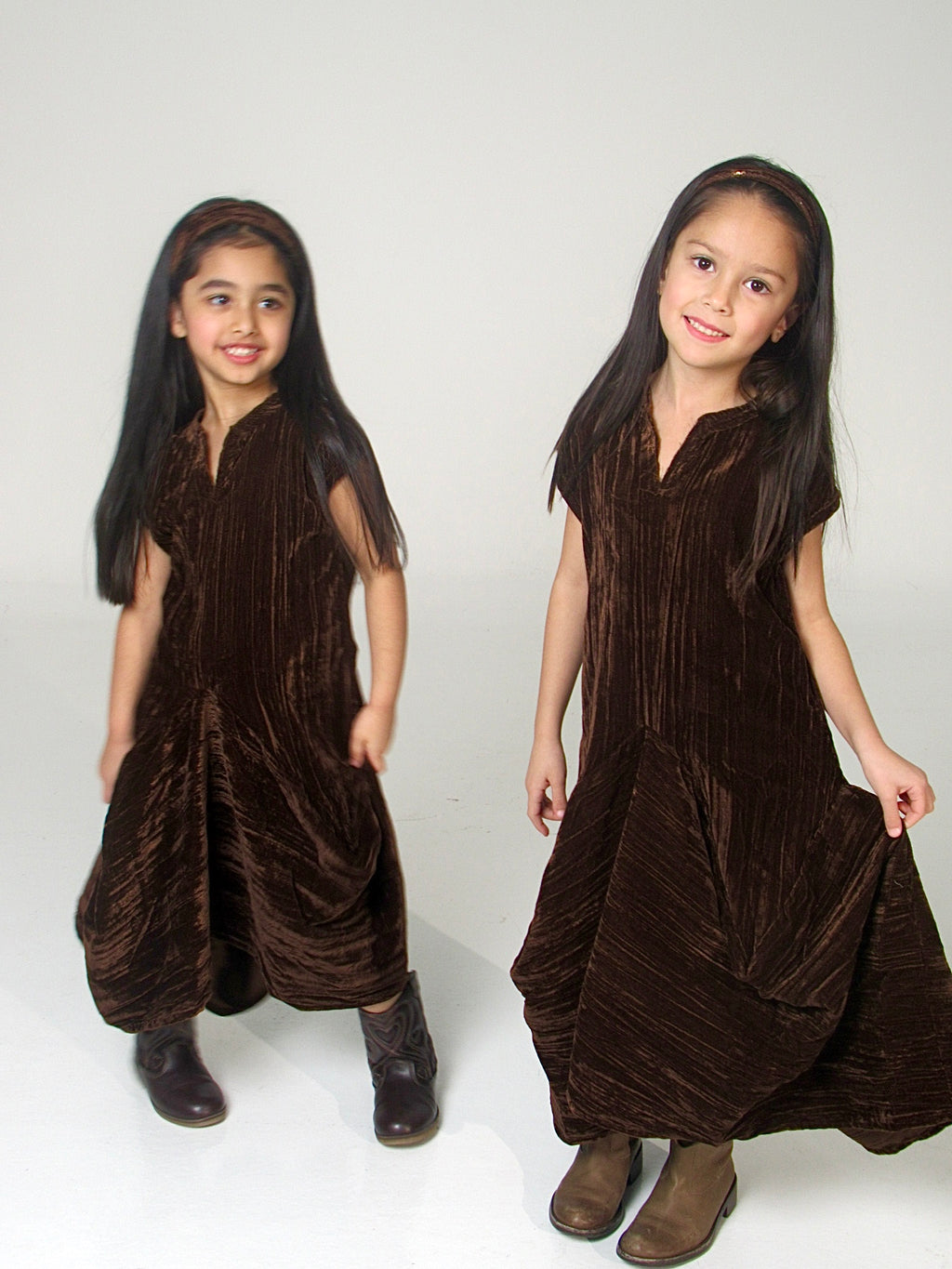 Velvet Dress with Headband