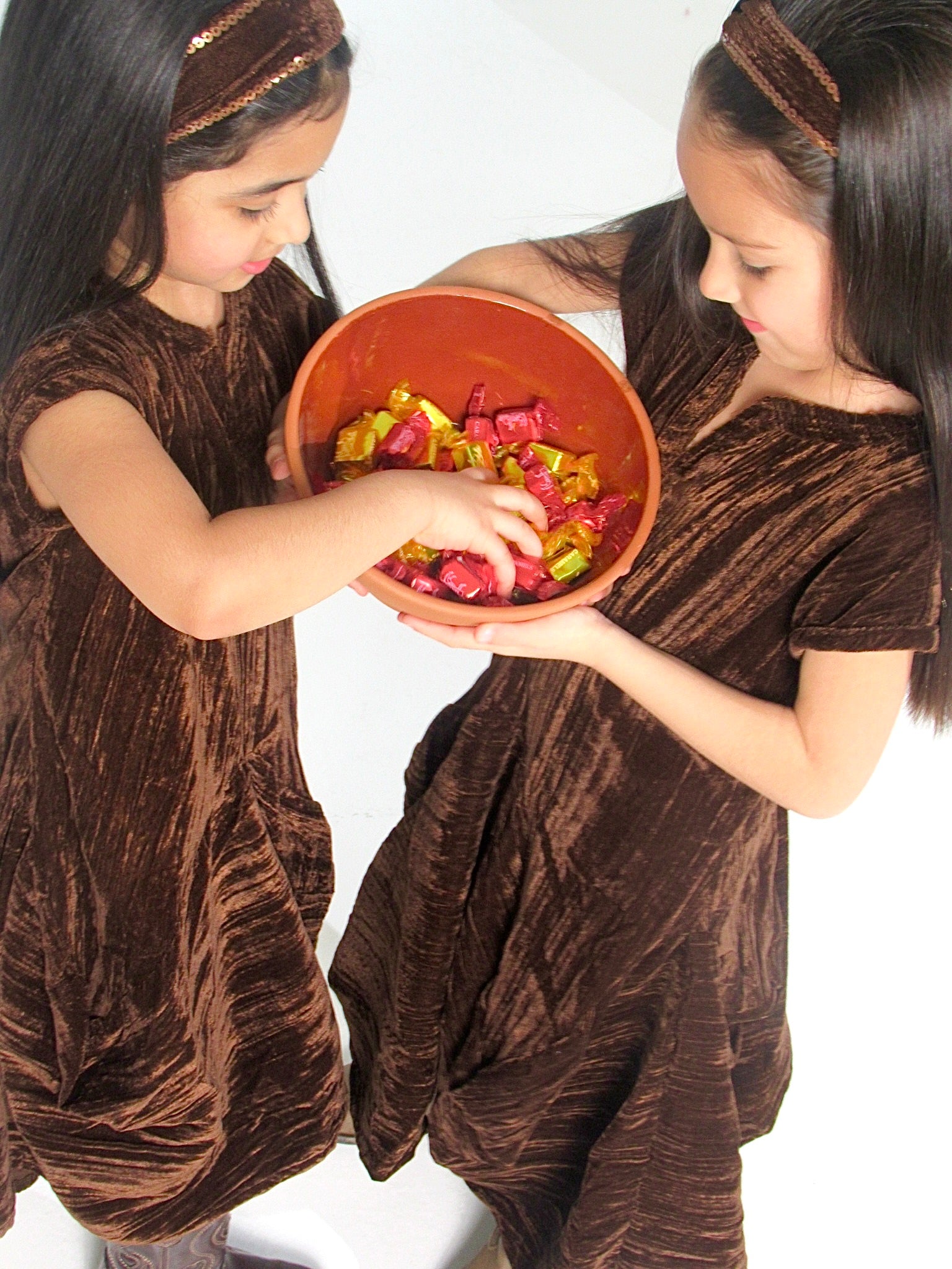 Velvet Dress with Headband