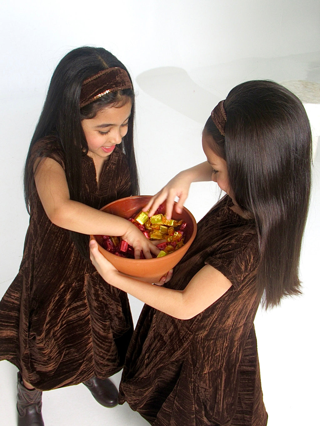 Velvet Dress with Headband