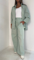 Teal Poplin Set